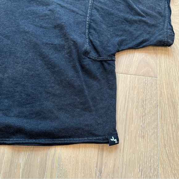 Joylab Women’s Cropped Boxy Tshirt Crop Top Short Sleeve Cotton Tee Black Small - Picture 5 of 9